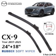 Rubber Soft Wiper Mazda CX-9 CX9 Front Windshield Blades For Car