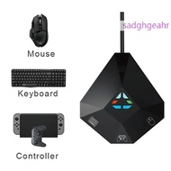 sadghgeahr อะแดปเตอร์คีย์บอร์ดและเมาส์เชื่อมต่อ USB เมาส์และคีย์บอร์ดแปลงสำหรับ PS4 PS3 Xbox One Xbo