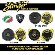 Stinger Speaker OEM Perodua  Pemasangan Tanpa Potong Wayar  Perodua Oem Speaker Plug & Play For Pero