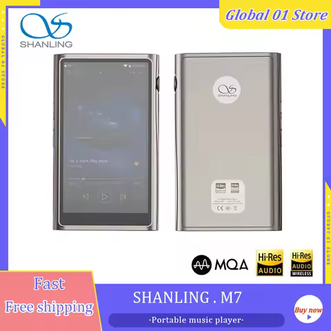 SHANLING M7 Hi-Res MQA Portable Music Player ES9038Pro DAC DSD512 768KHz Bluetooth5.0 LDAC HiFi Audi