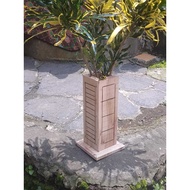20CM Tall Wooden Flower Vase / Minimalist Pot / Minimalist Vase / Room Flower Pot / AESTHETIC Pot