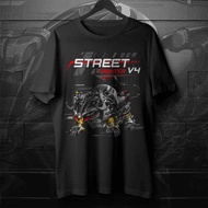 Ducati Streeter V4 Motorcycle T-Shirt For Sportbike Riders