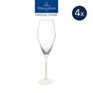 Villeroy & Boch - Manufacture Rock blanc ชุดแก้วแชมเปญ 4 ชิ้น ก้านสีขาว (11-3799-8131)