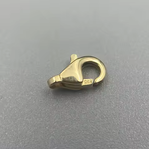 Au585 14k Gold Lobster Clasp Necklace Bracelet Chain Connector Fine Jewelry DIY Accessories Findings