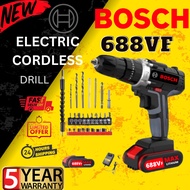 NEW 688VF Cordless Hand Drill Set Hammer Impact Drill bits Battery Electric Screwdriver Drill Screw 