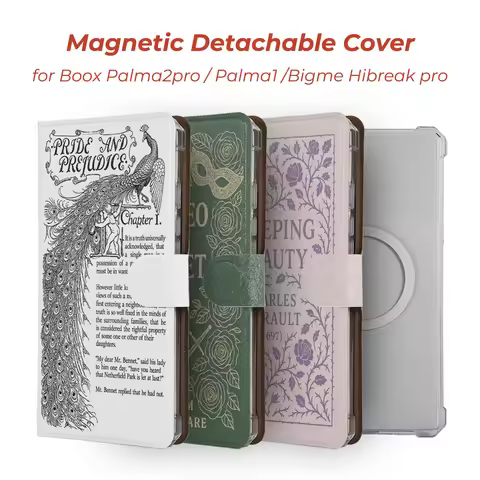 twosheep for Boox Palma2pro Palma2 Bigme Hibreak Pro Color Detachable Magnetic Case Cover Vintage Bo