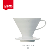 Hario ดริปเปอร์ V60 Coffee Dripper Ceramic / White (334/VDCR-01-W) (336 /VDCR-02-W)