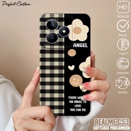 Softcase REALME C53hp - REALME C53 Casing (FLOWER) Silicone REALME C53hp - Case REALME C53hp - Casin