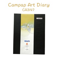 A4 Size Wire Art Diary for Sketching Drawing & Colouring  ( CA3147 ) 110gsm / 60 Sheets
