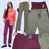 Celana Panjang Wanita GPB009 Gap High Rise Girlfriend Utility Khakis Pants Branded