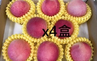 【東勢 紅通通的甜美有機紅玉桃8顆裝x4盒】香、脆、甜 後熟後甜度更高 果肉Q軟