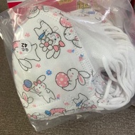 台灣代購直送-淨新口罩-敲可愛玉兔、美人魚-5-10歲兒童細耳立體口罩/有鼻壓條
