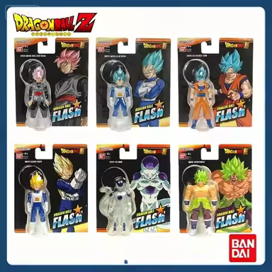 Original Bandai Dragon Ball Anime Figures FLASH Black Zamasu Goku Vegeta Frieza Broly Action Figurin