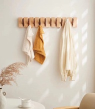 牆壁掛衣桿  衣帽桿  胡桃木掛衣架  衣帽架壁掛