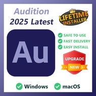 AU Audition 2025 Windows 10 11 macOS 10-26 Latest Version Lifetime Use Fast Delivery