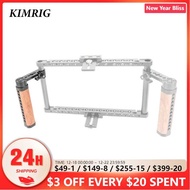 intax camera KIMRIG Cheese Rod Handle Wooden Grip Sa 15mm Rod Clamp Connection Para sa Dslr Camera