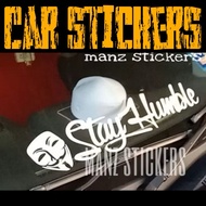 STAYHUMBLE TOPENG ANYNOMOUS HACKER / CAR STICKER