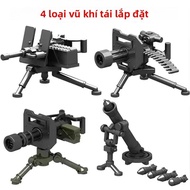 Lego-Tương Thích Khối Xây Dựng Bộ Cho Bé Trai Quân Sự Lực Lượng Đặc Biệt Vũ Khí Hạng Nặng Mini Hình