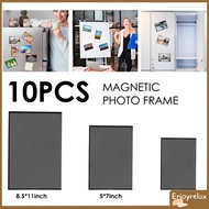 10Pcs Magnetic Picture Frames Magnetic Photo Pocket Reusable Magnetic Sign Holder Clear PVC Magnetic