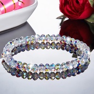 Fashion Colorful AB Crystal Beaded Bracelets For Women Temperament Handwork Bracelets &amp; Bangles Charms Jewelry