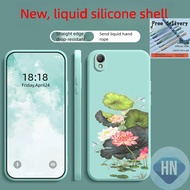 Casing OPPO A37 a37f phone case Dragonfly Lotus Liquid TPU