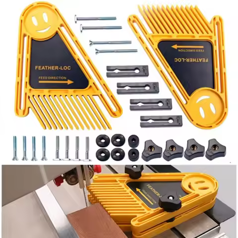 2 Pack True Flex Featherboard Double Feather Loc Board Adjustable Woodworking Safety Table Saw Push