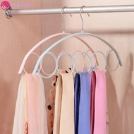 CURTESY Storage Hanger Belt Rack Shawl Hanger Ties Hanger DIY Belt Ring Rope Slots Holder