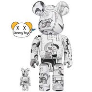 【童年回憶 】Bearbrick 小叮噹 doraemon 多拉A夢 漫畫版 400%+100%