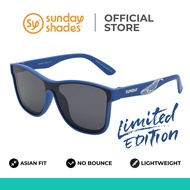Sunday Shades Love the Ocean Deep Echo Flare Asian Fit, Bounce Free Unisex Sunglasses.