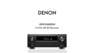 *現貨日本製DENON原廠保固一年 AVR-X4800H 8K擴大機(AVC-X6800H)  *