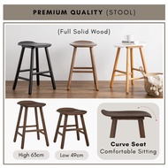 Alora Furniture - HETTY Full Solid Wood Stool / Kerusi Bangku / Small Chair / Dining Stool 凳子