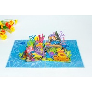 Ocean world 3d card, H08