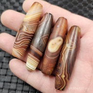 Dzi Accessories Passepartout Jade Beads Navy Blue Black White Brown Twisted Silk Agate Jewelry Loose