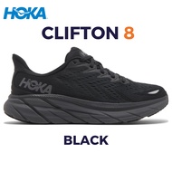 รองเท้าวิ่ง HOKA ONE ONE CLIFTON 8  Black Size40-45 รองเท้าผ้าใบ รองเท้าผ้าใบผู้ชาย รองเท้าผ้าใบผู้หญิง รองเท้าแฟชั่น sneaker lazada ส่งฟรี เก็บปลายทาง แถมฟรี ดันทรงรองเท้า เปลี่ยนไซส์ฟรี