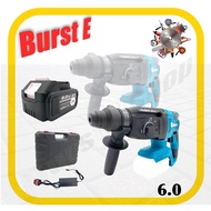 6.0 Battery 21v Cordless Brushless 3 Mode Hammer Drill 2-26mm  ////   Lthium Li-ion Battery With Mor