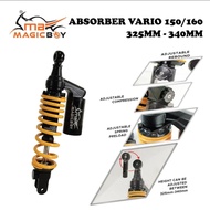 ABSORBER MAGIC BOY 325MM-340MM ADJUSTABLE VARIO 150/160 YELLOW BLACK