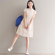 LAHSTORE turtleneck sleeveless dress with side pockets DS05 (Cream White, Light Moss, Earth Orange)