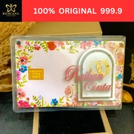 GOLD BAR EDISI RAIKAN CINTA /GOLDBAR 999.9 GOLD/JONGKONG EMAS/EMAS TULIN 999.9/EMAS ORIGINAL