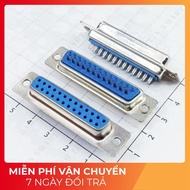 [5 Pieces]- DB25 Port Female 25 Pins Straight 2 Rows Solder Wire Connector Tech Components
