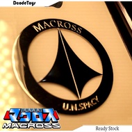 Macross Logo Metal Sticker - VF-1J VF-1S VF-1A SDF-1 Valkyrie Battroid - Do You Remember Love Robote