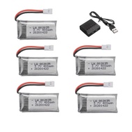 3.7V 400mAh Lipo Battery Para sa X4 H107 H31 KY101 E33C E33 U816A V252 H6C RC Drone Spare Parts 3.7