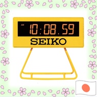Seiko Clock Alarm Clock/ Table Clock /Digital Mini Timer Clock Yellow 93 x 104 x 45mm SQ815Y【Directly shipped from Japan】