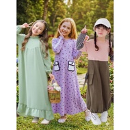 Girls' gamis dresses aged 12 years 10 years 9 years 2 years, latest children's gamis 2020 RG 41 42 4