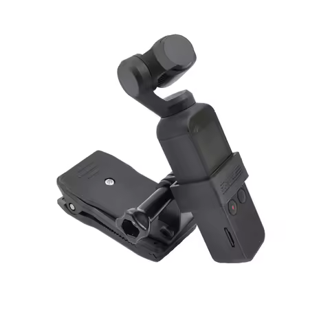 Pocket Camera Backpack Clip + Fixed Adapter Frame 360 Degree Rotate Holder For DJI OSMO Pocket 1 / P