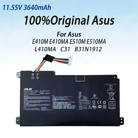100% original Asus E410M E410MA E510M E510MA L410MA C31 B31N1912 battery