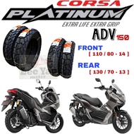 TAYAR HONDA SCOOTER CORSA CROSS S ADV150 / ADV160 (FRONT 110 / 80 - 14)&(REAR 130 / 70 - 13) 100%ORI