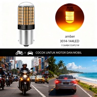 LED TURN SIGNAL LIGHTS CANBUS NO HYPER FLASH 1156 1157 7440 BA15S BAU15S 144 SMD SUPER BRIGHT FOR CA