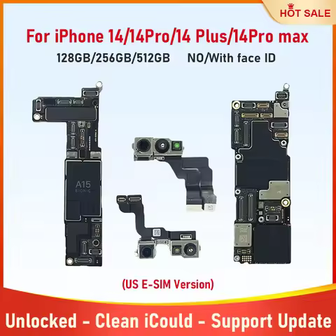 Full Working Mainboard for iPhone 14 Pro 14 Pro Max 14 Plus Motherboard Unlocked 128g 256g 512g Clea