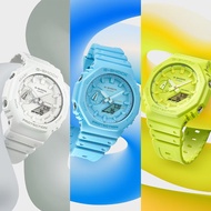 5Cgo CASIO G-SHOCK series pointer digital electronic watch GA-2100-9A9/GA-2100-7A7/GA-2100-2A2 fashionable men's watch【Shipping from Taiwan】