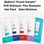 [Ballvic] *Pouch Sample* S/W Shampoo/Plus Shampoo/Hair Pack from Korea